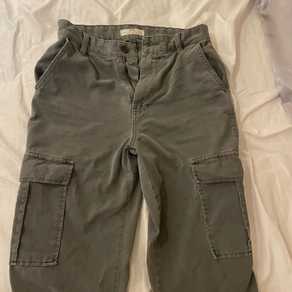 Stradivarius cargo pants in grey straight leg - Picture 10 of 16
